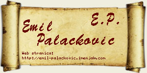 Emil Palačković vizit kartica